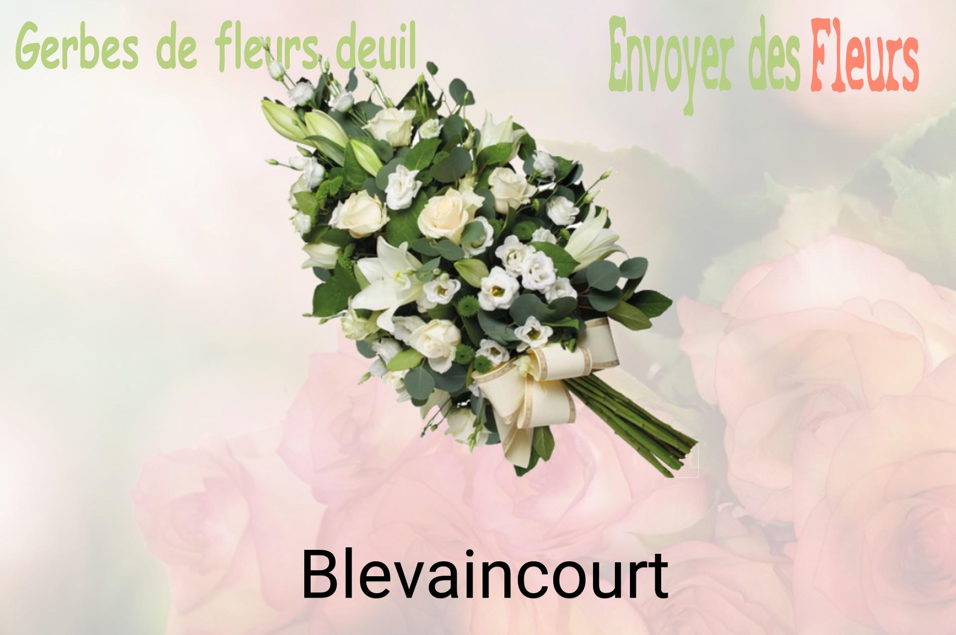 Gerbe de fleurs de deuil livrée à Blevaincourt